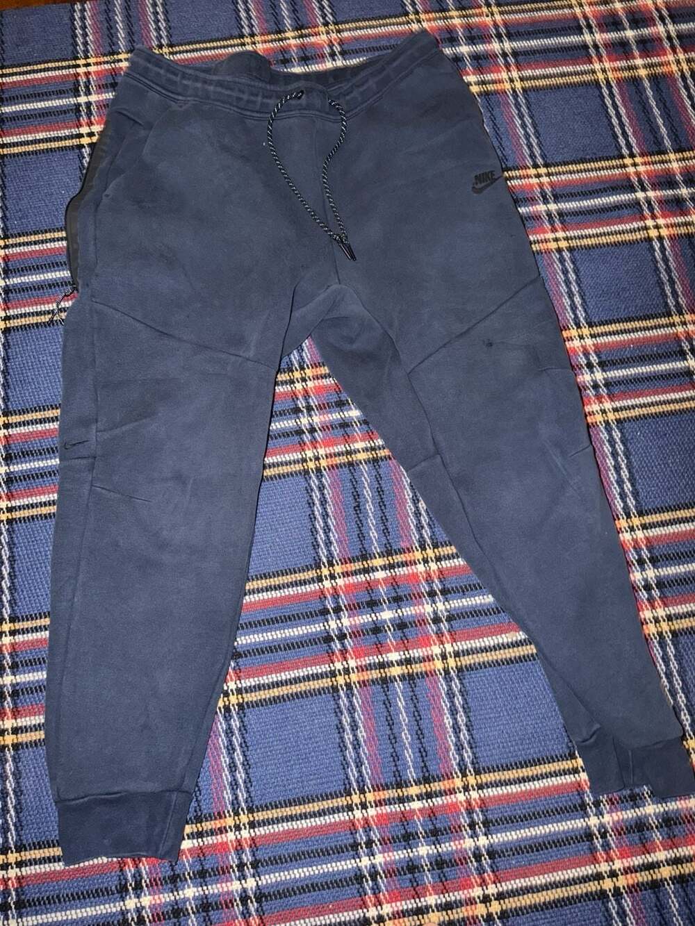 Nike Tech Fleece Joggers - Navy Blue - Size XL